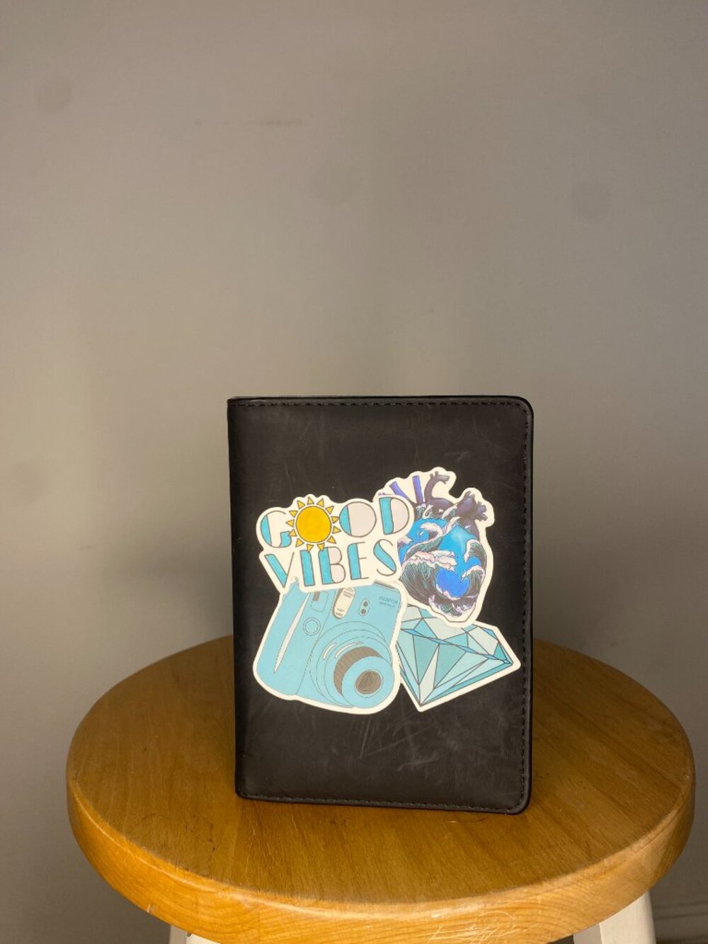 Passport book decorated with stickers (Bundle Only)